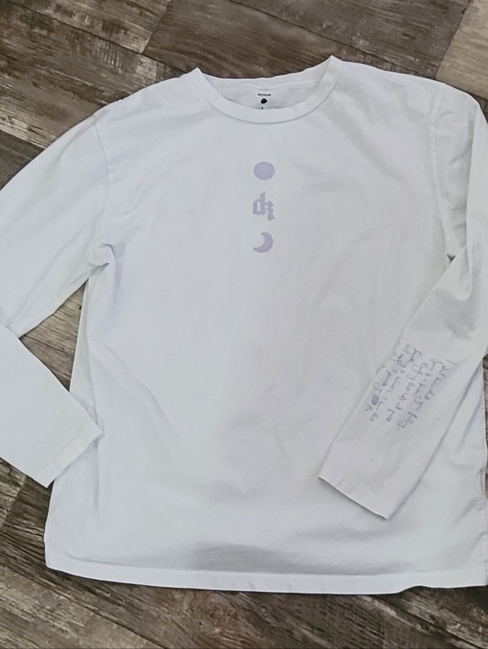 Long Sleeve White Dermot Kennedy Sonder Tshirt Size M Lavender Graphics
